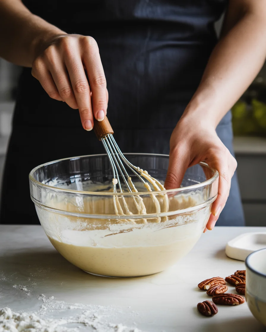 Easy Butter Pecan Praline Poke Cake