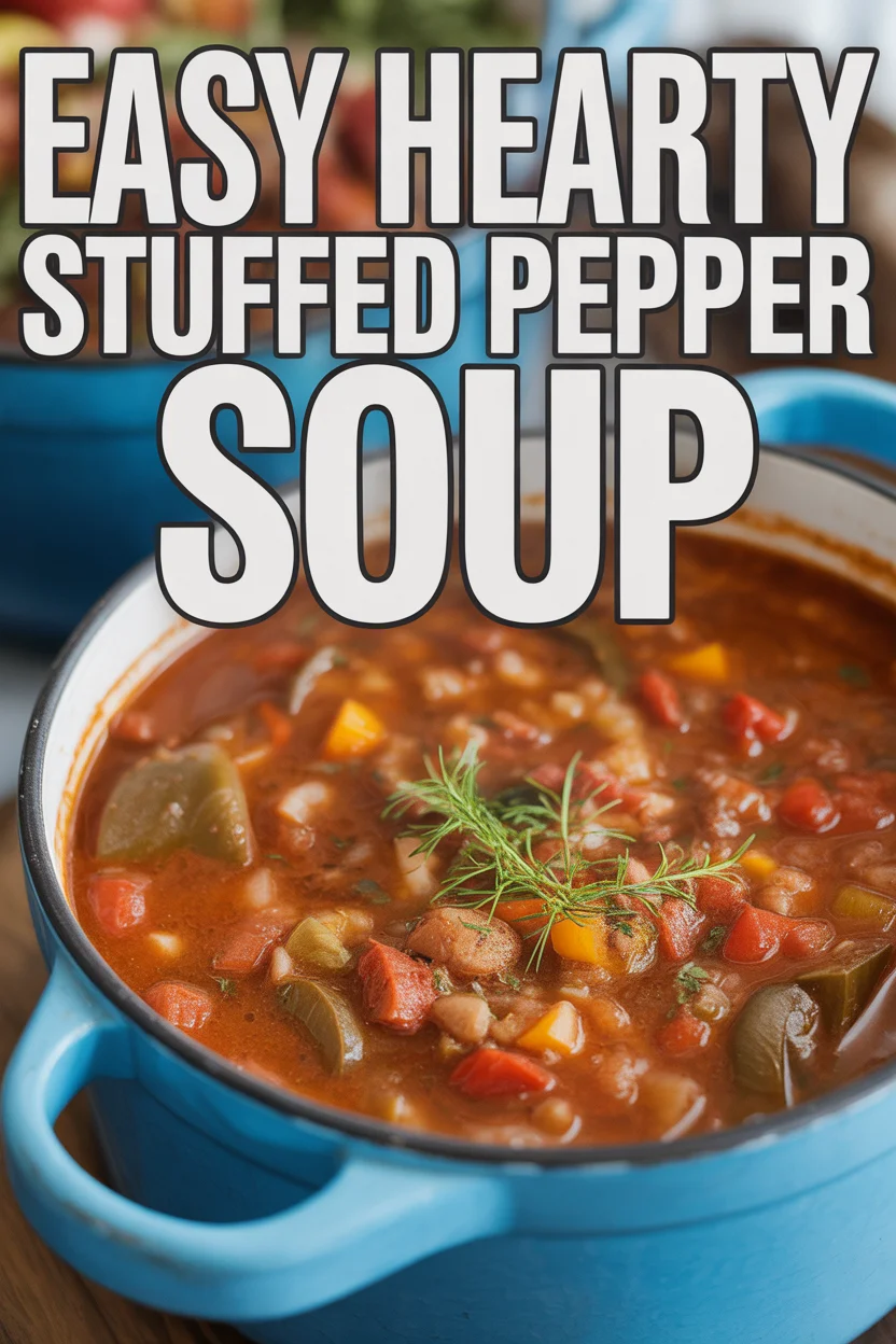Easy Hearty Stuffed Pepper Soup