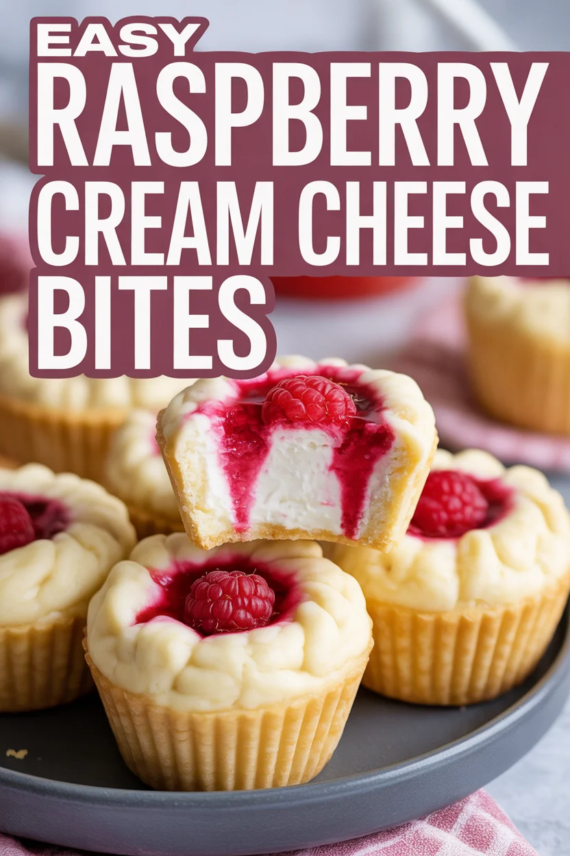 Easy Raspberry Cream Cheese Bites