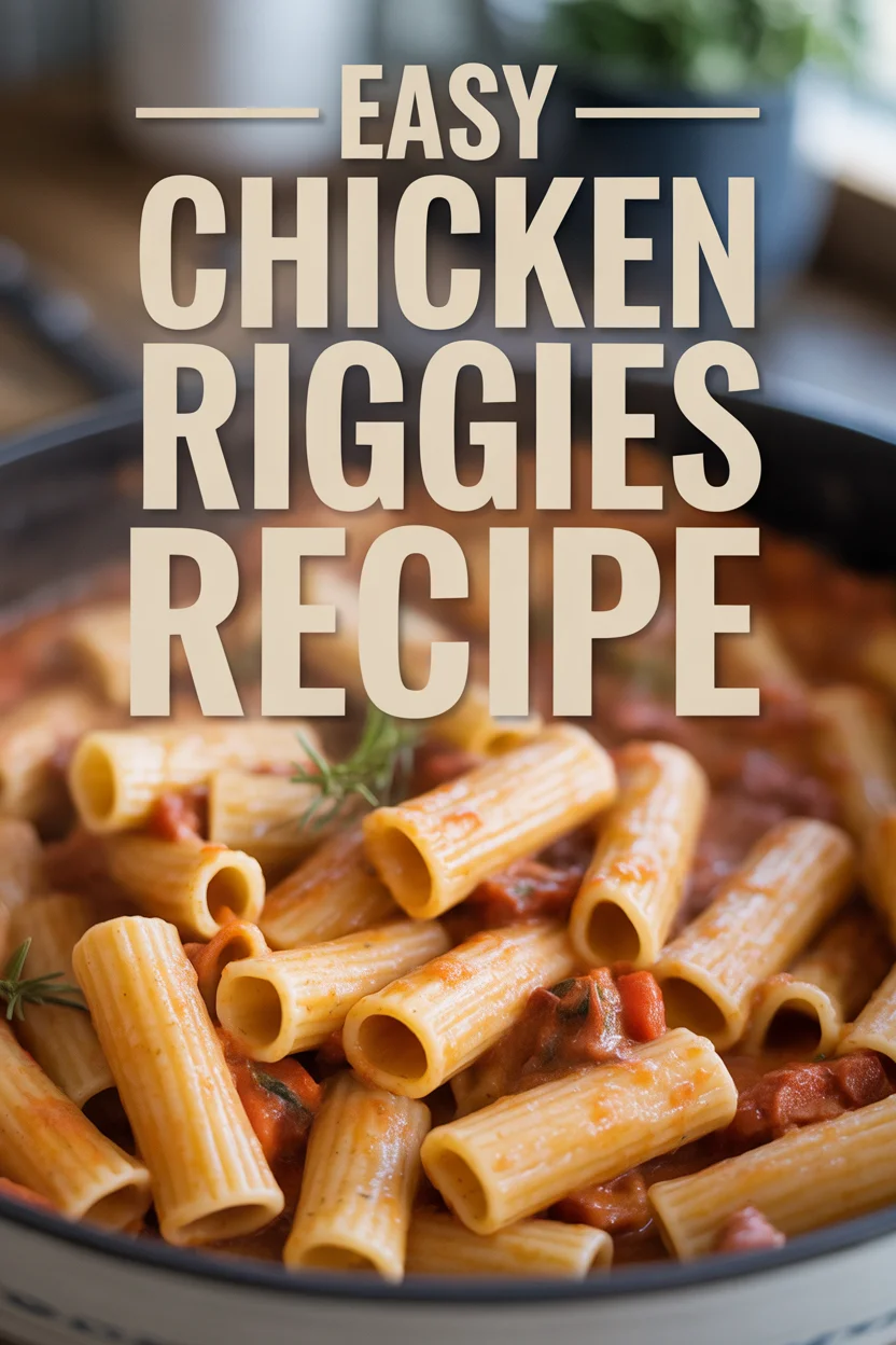 Easy Chicken Riggies Recipe