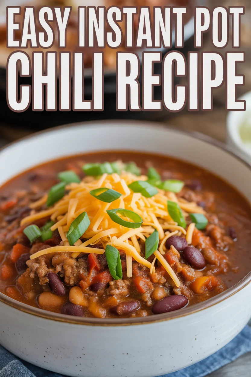 Easy Instant Pot Chili Recipe