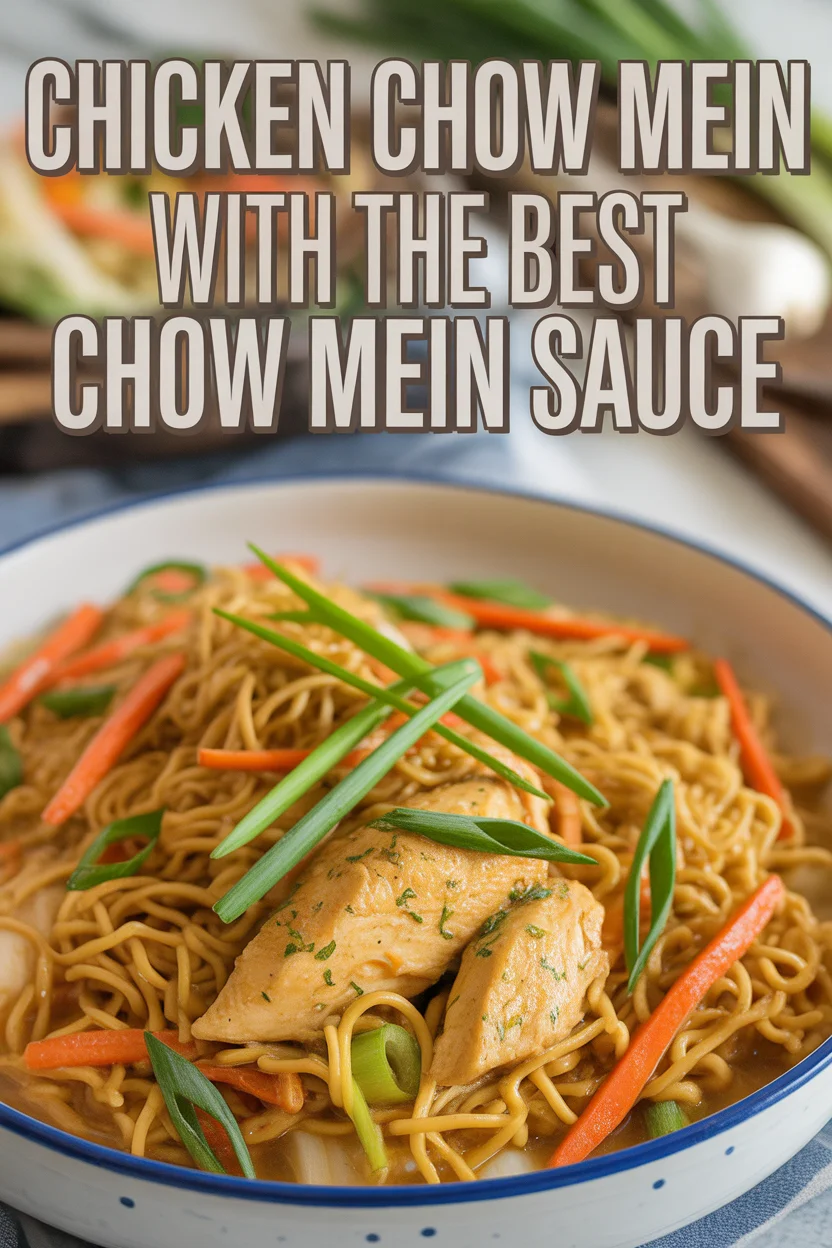 Chicken Chow Mein with the Best Chow Mein Sauce