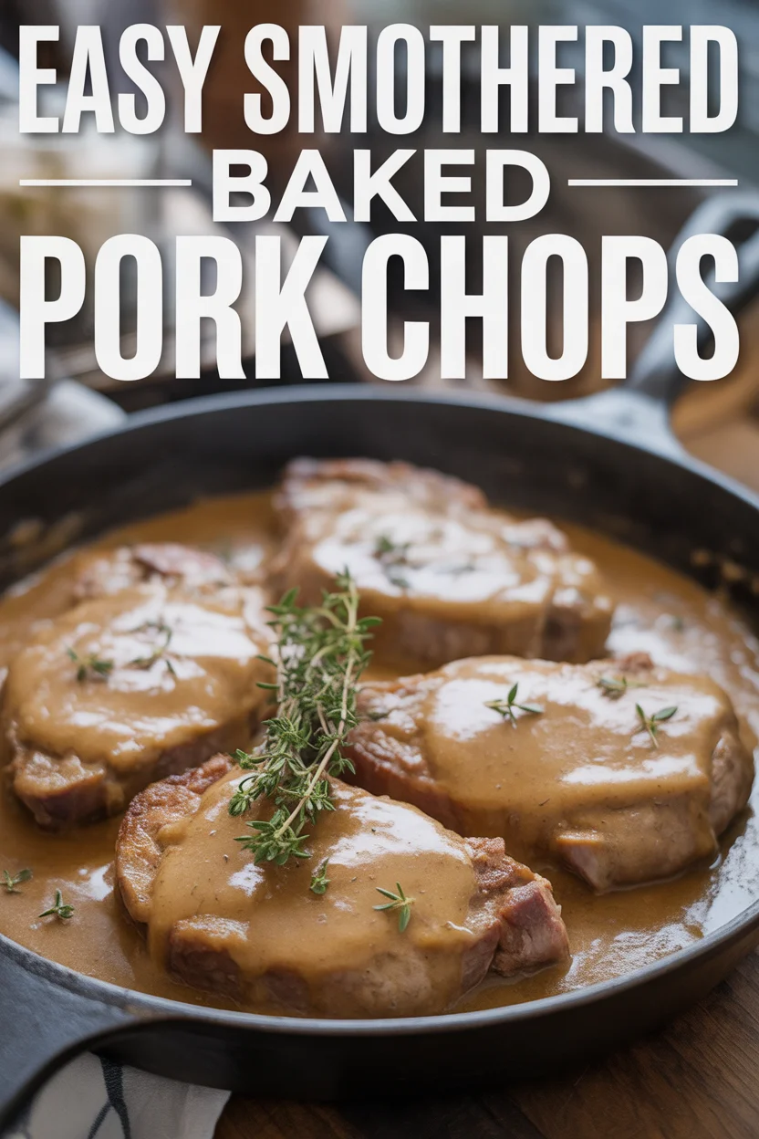 Easy Smothered Baked Pork Chops