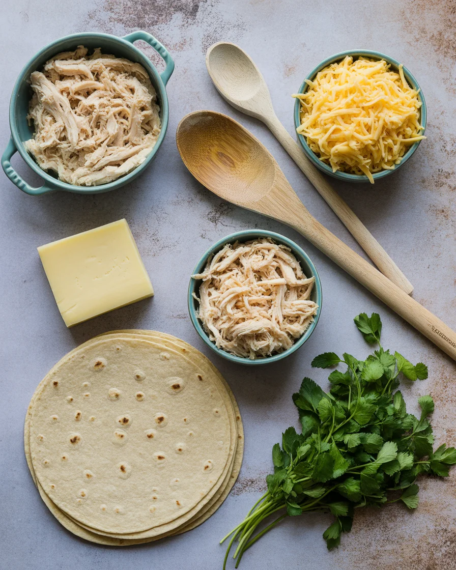 Easy Creamy Chicken Enchiladas
