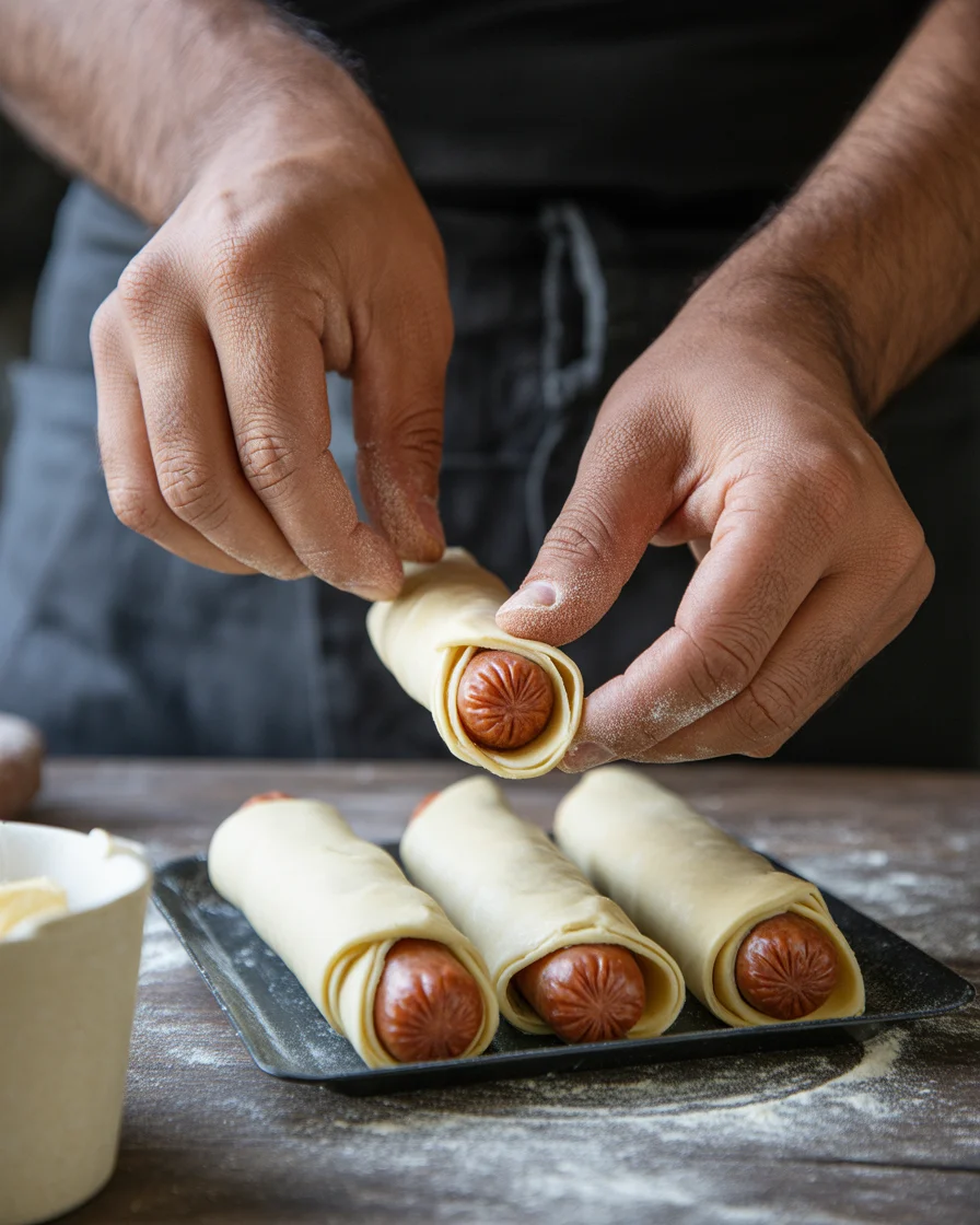 Easy Glazed Pigs In A Blanket
