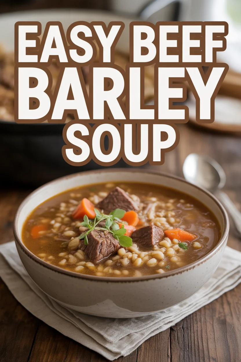 Easy Beef Barley Soup