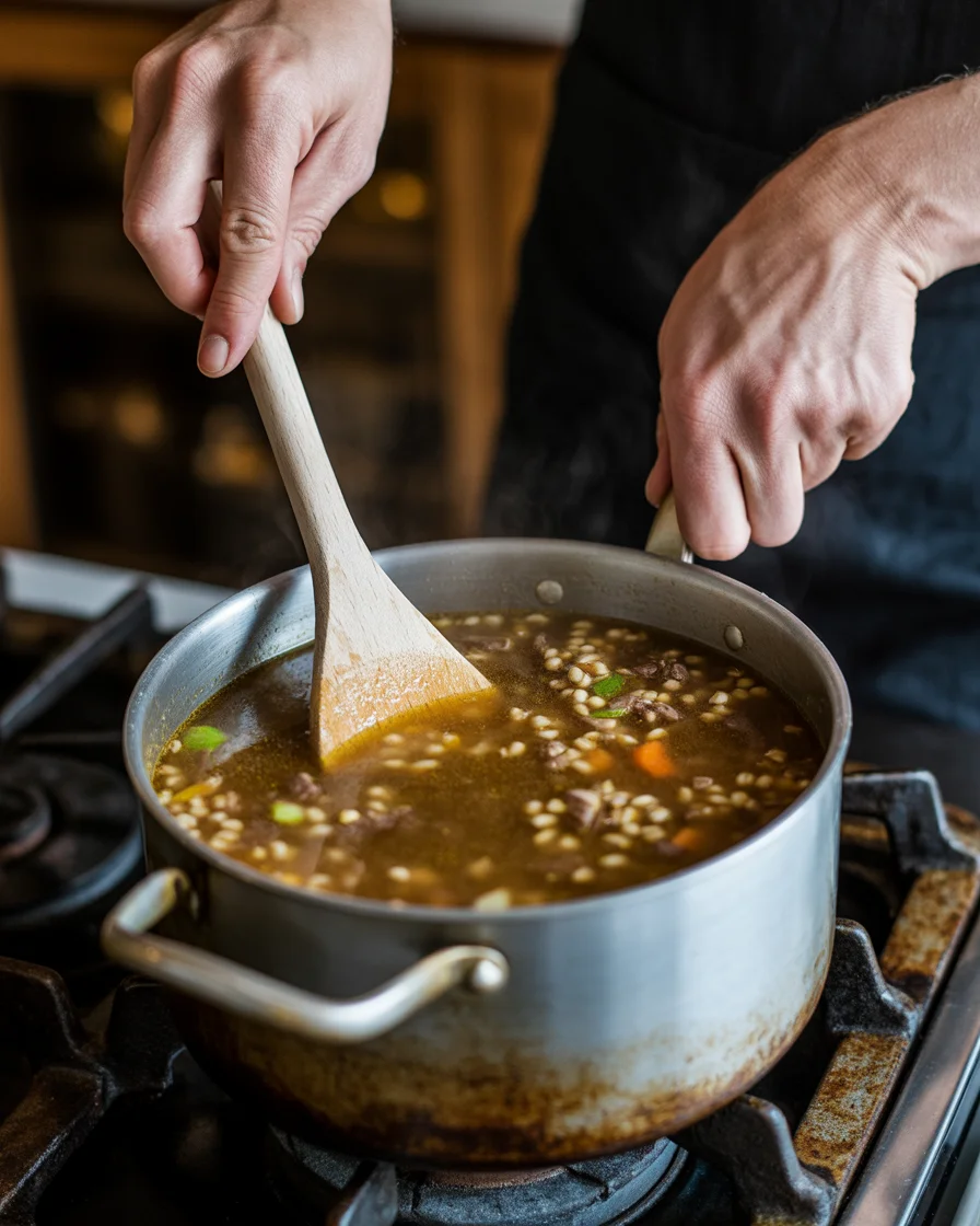 Easy Beef Barley Soup