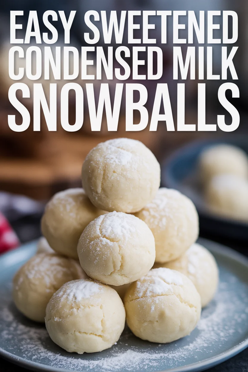 Easy Sweetened Condensed Milk Snowballs