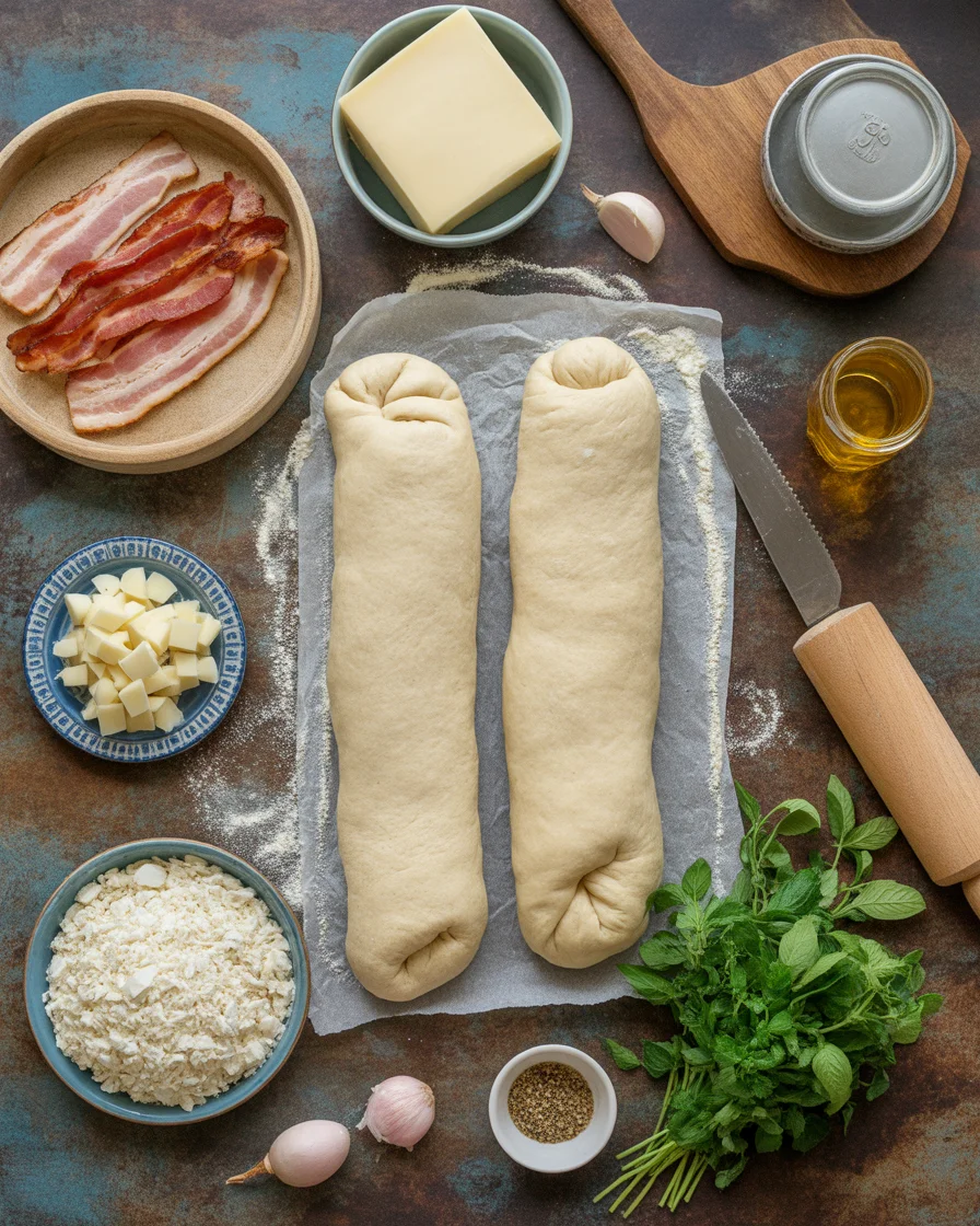 Easy Chicken Bacon Ranch Stromboli