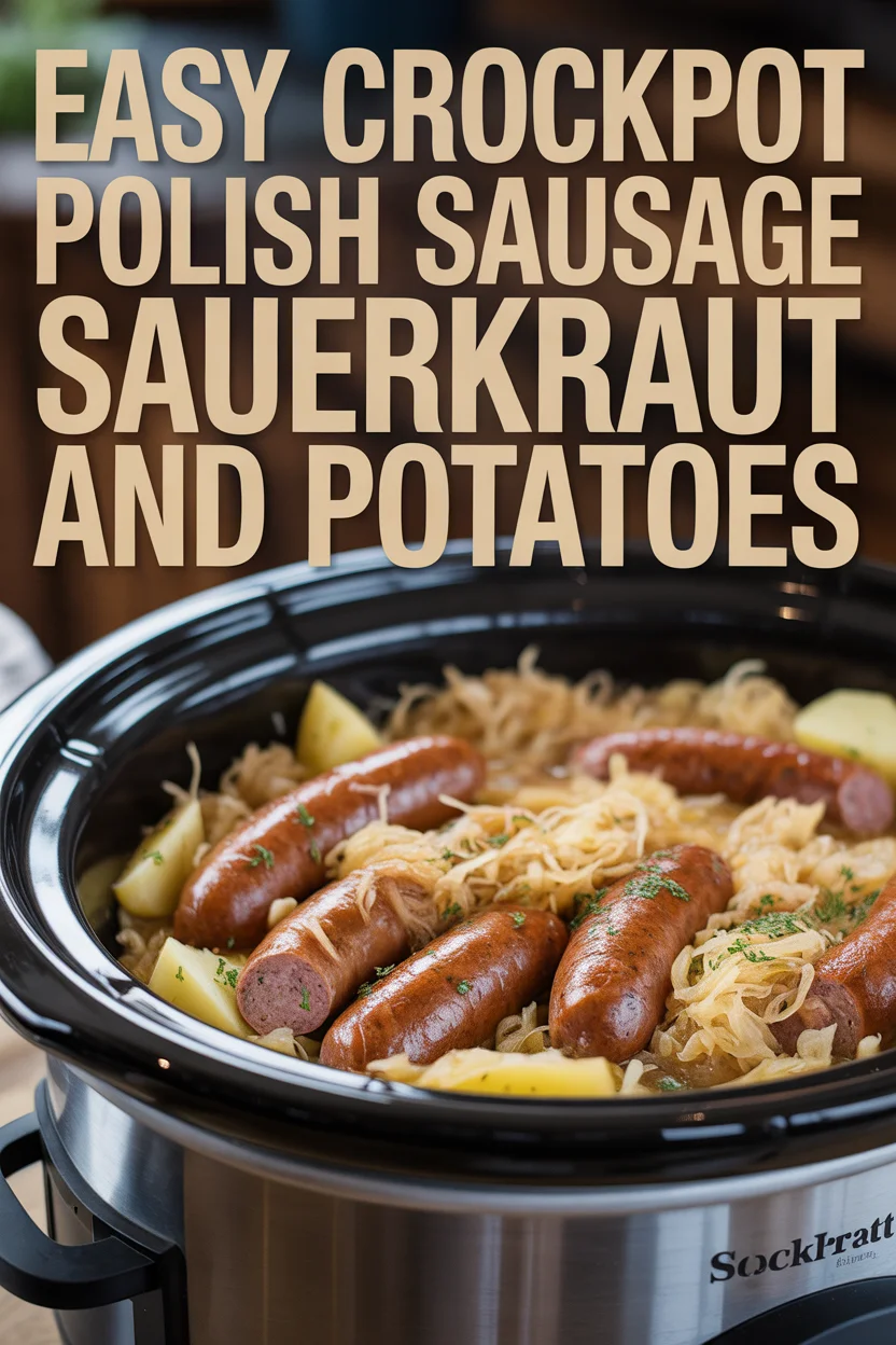 Easy Crockpot Polish Sausage Sauerkraut And Potatoes