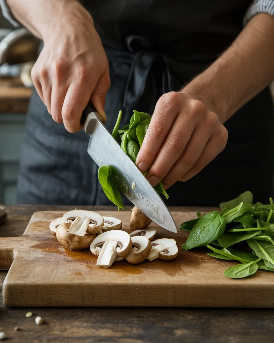 Spinach Salad with Warm Bacon Dressing