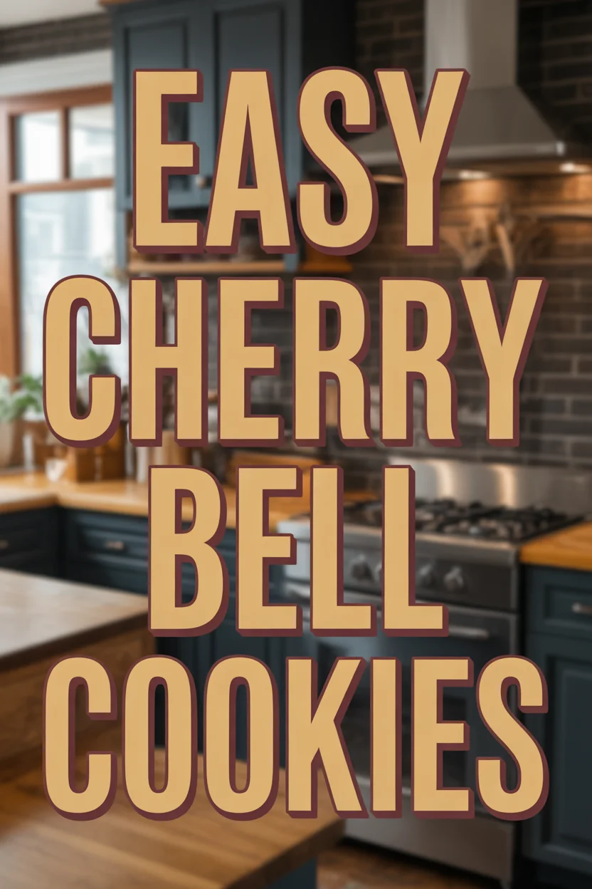 Easy Cherry Bell Cookies