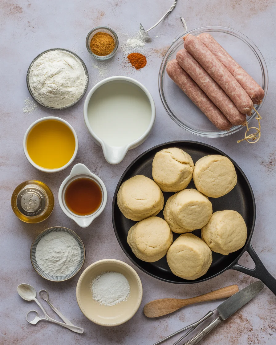 Easy Biscuits & Gravy Casserole