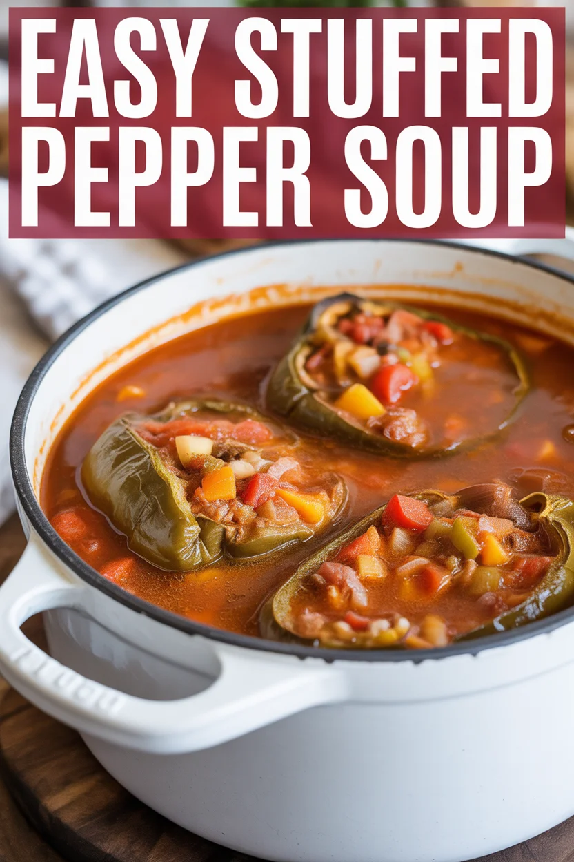 Easy Stuffed Pepper Soup
