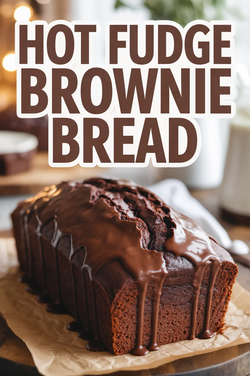 Hot Fudge Brownie Bread