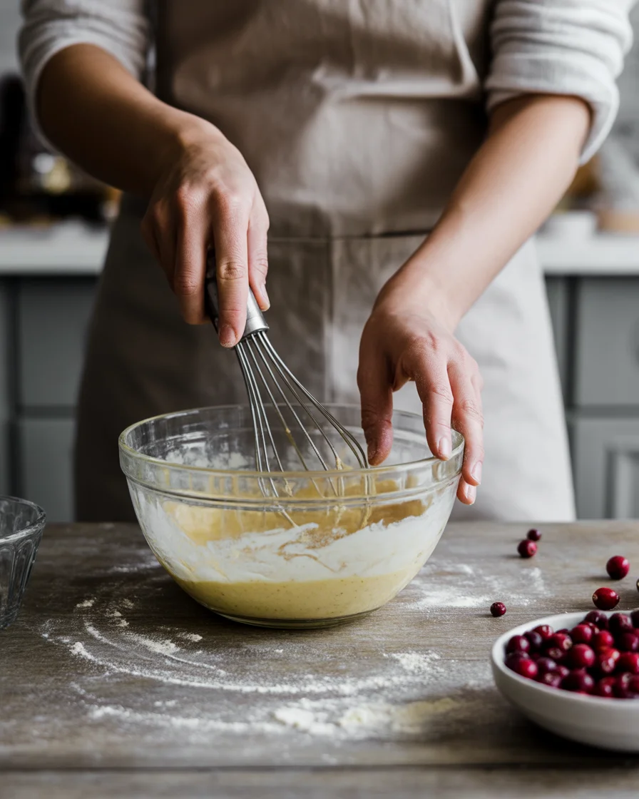Easy Christmas Cranberry Buckle