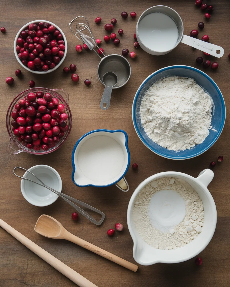 Easy Christmas Cranberry Buckle