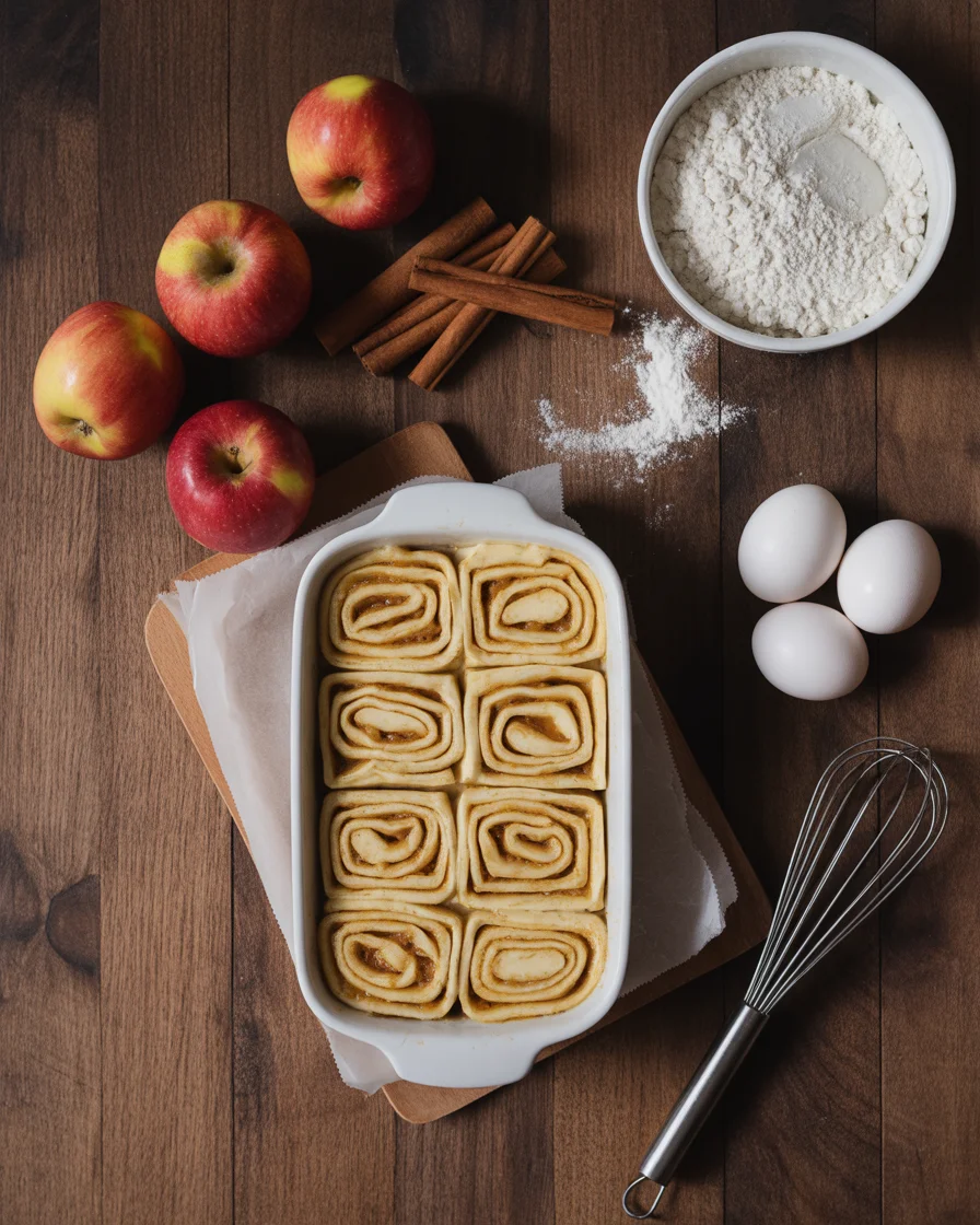 Easy Caramel Apple Cinnamon Roll Lasagna