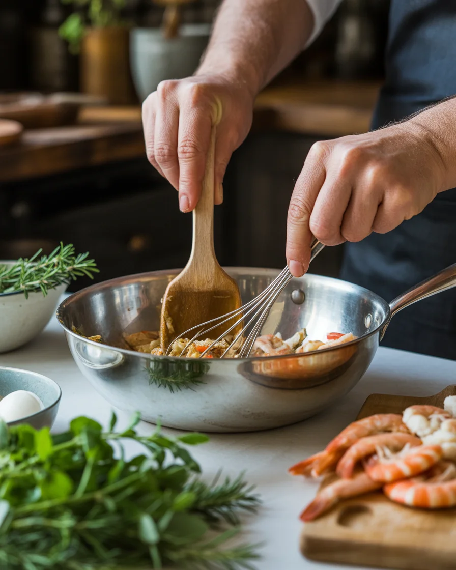 Easy Crab and Shrimp Casserole