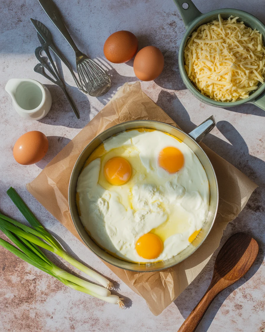 Easy Baked Cottage Cheese Eggs