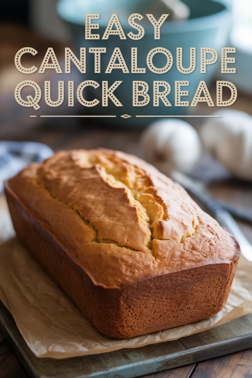Easy Cantaloupe Quick Bread
