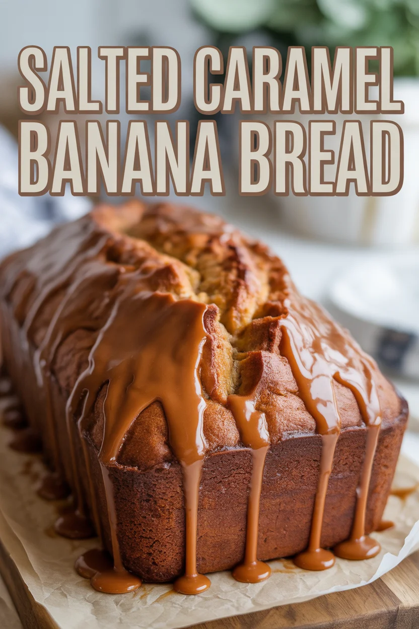 Salted Caramel Banana Bread
