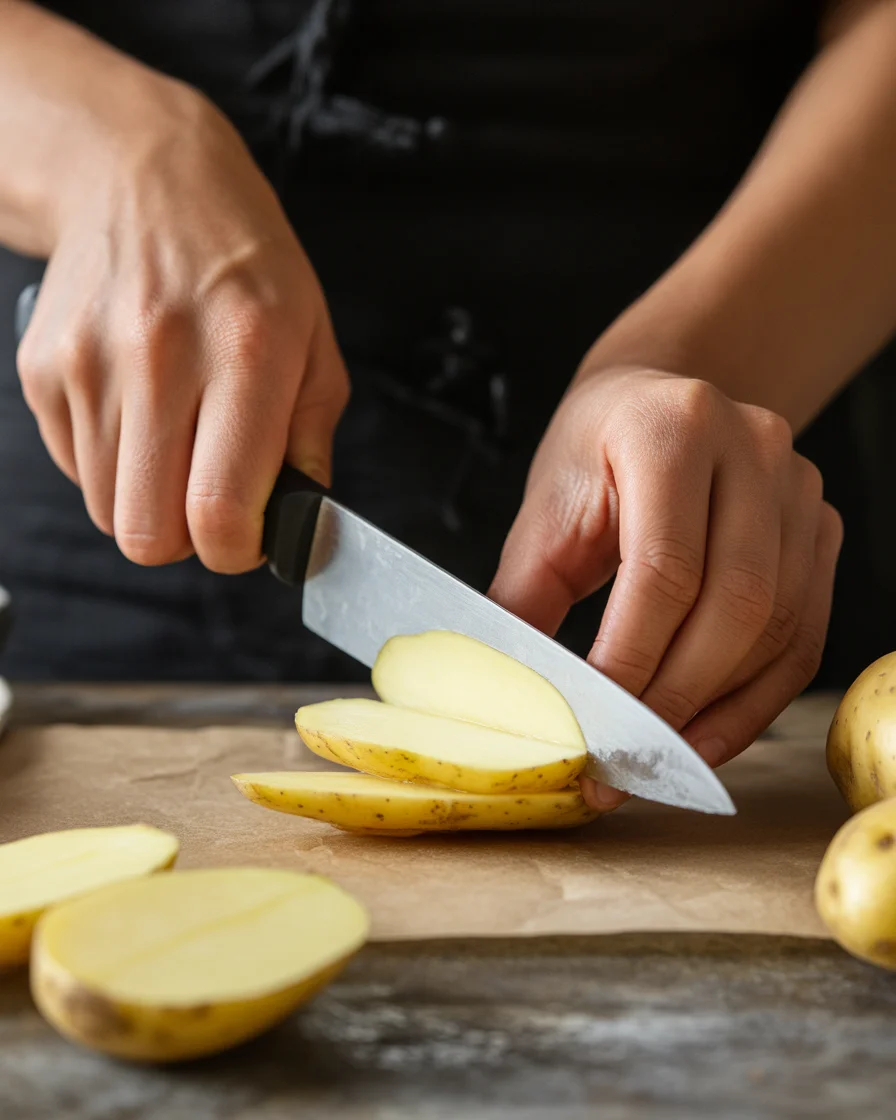 cheesy potato stacks