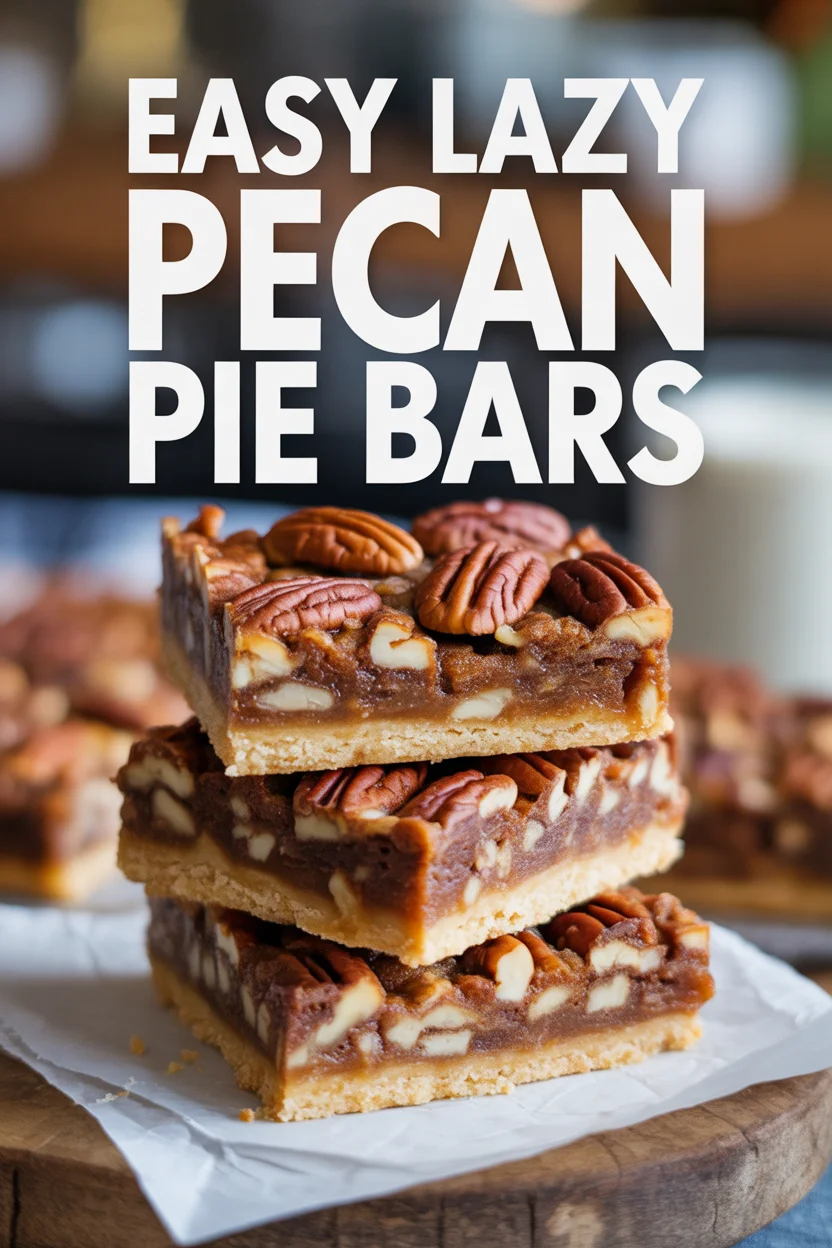 Easy Lazy Pecan Pie Bars