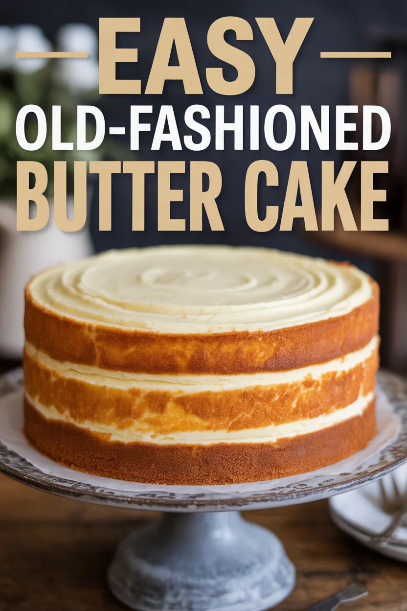 Easy Old-Fashioned Butter Cake
