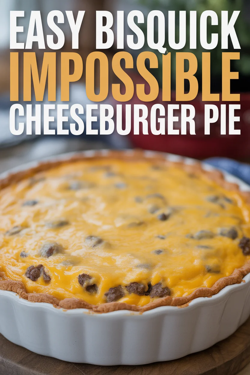 Easy BISQUICK Impossible Cheeseburger Pie