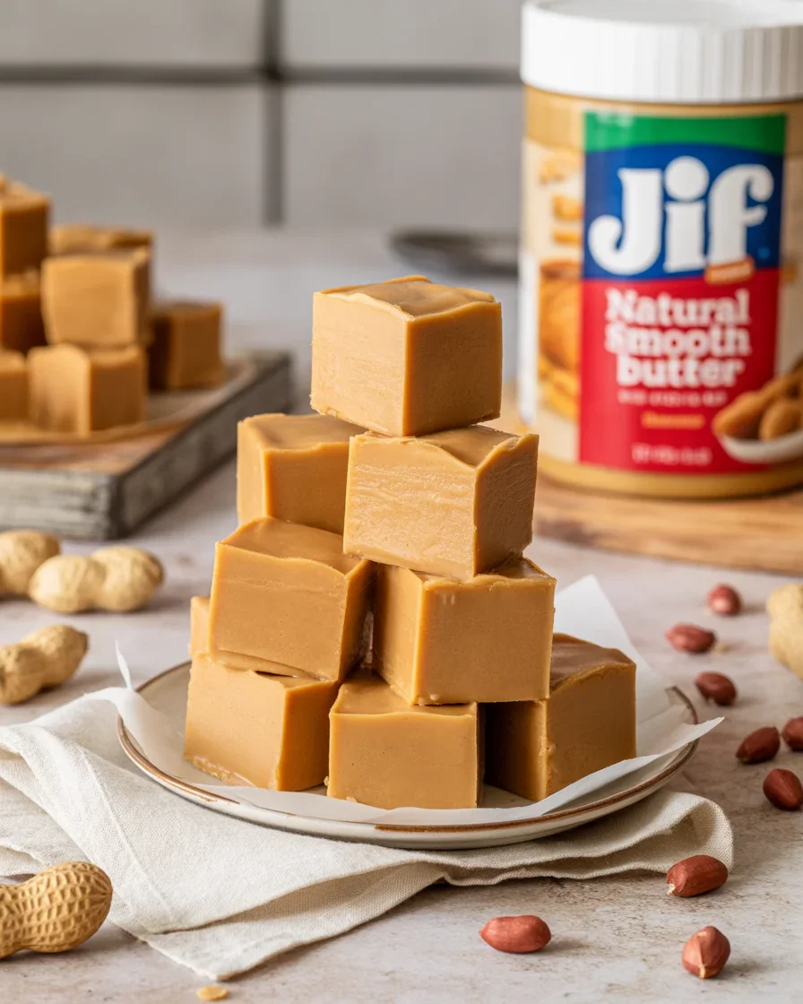 2-INGREDIENT PEANUT BUTTER FUDGE