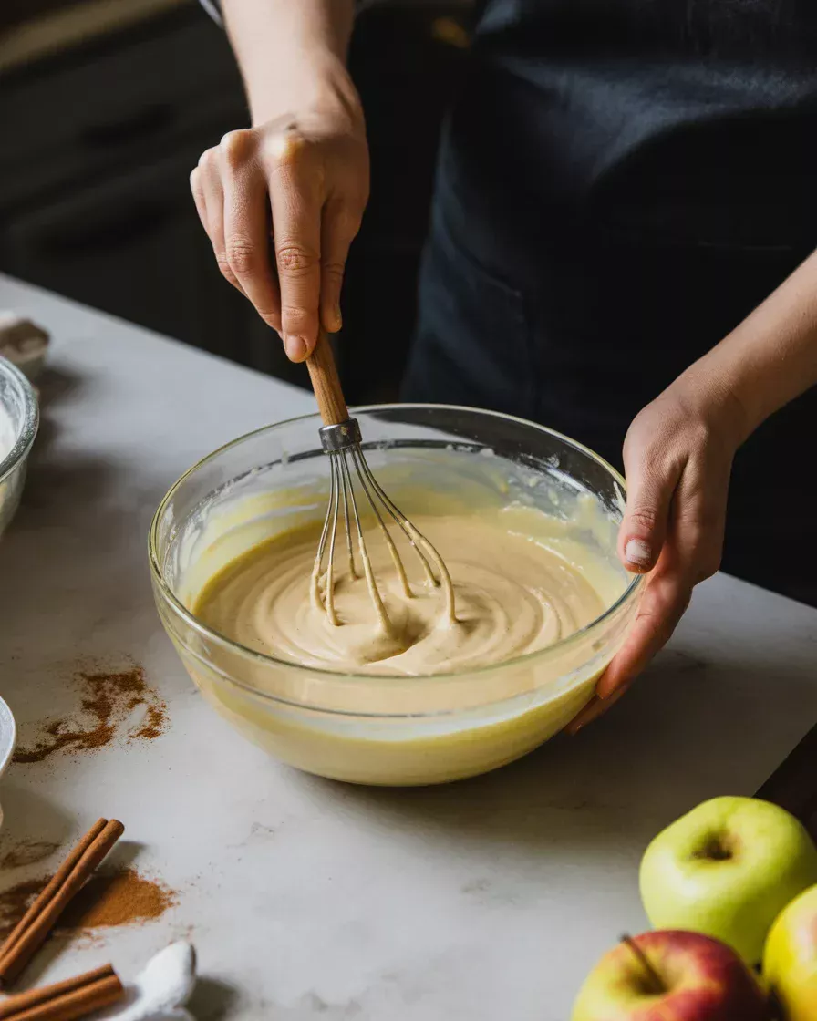 Apple Crisp Cheesecake with Caramel Crunch