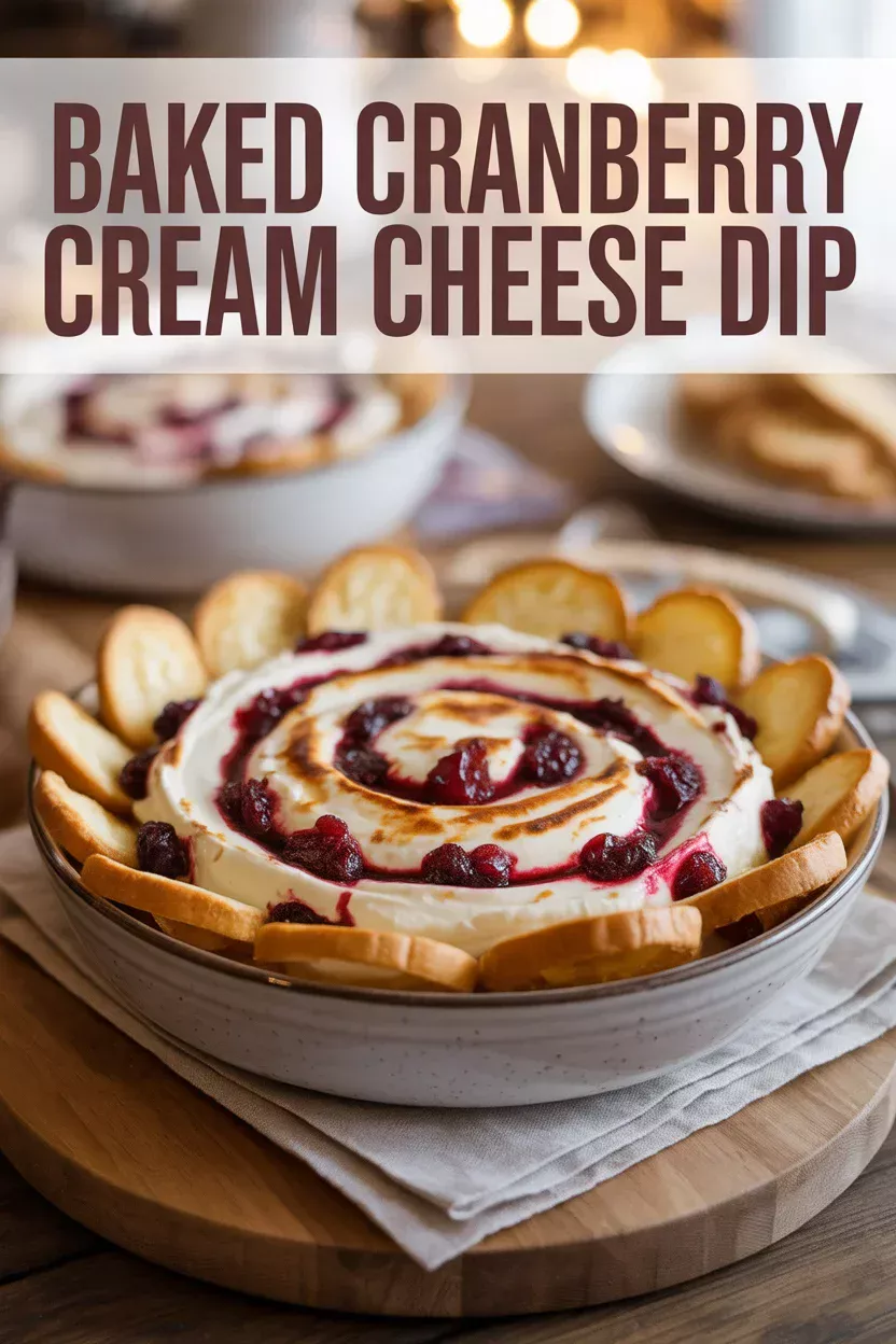 Baked Cranberry Cream Cheese Dip