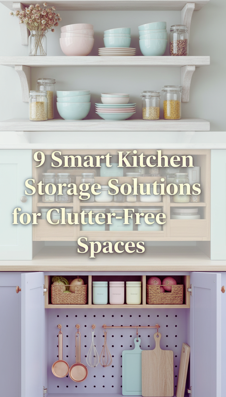 9 Smart Kitchen Storage Solutions for Clutter-Free Spaces