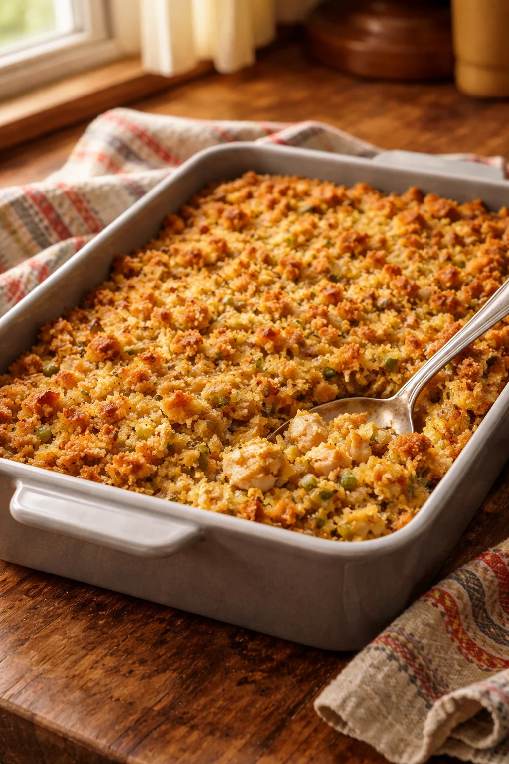 CHICKEN AND DRESSING CASSEROLE