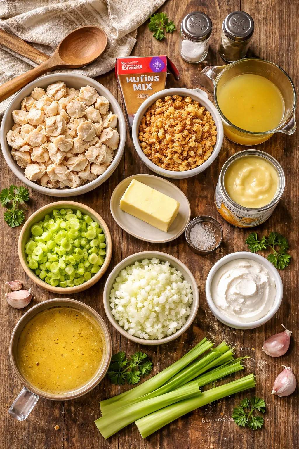 CHICKEN AND DRESSING CASSEROLE