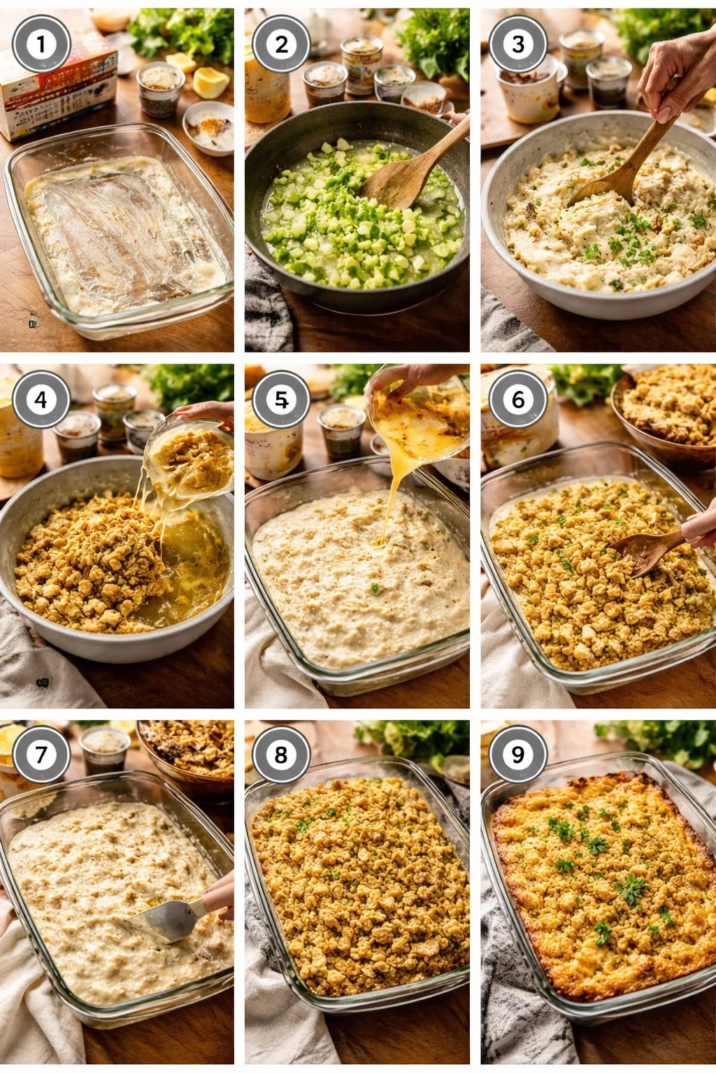 CHICKEN AND DRESSING CASSEROLE