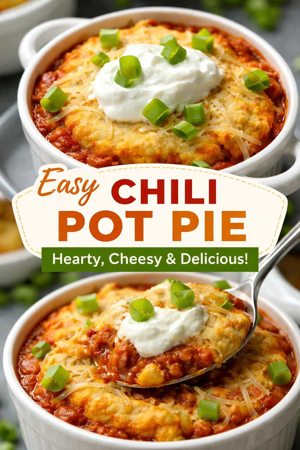 Cornbread Chili Pot Pies