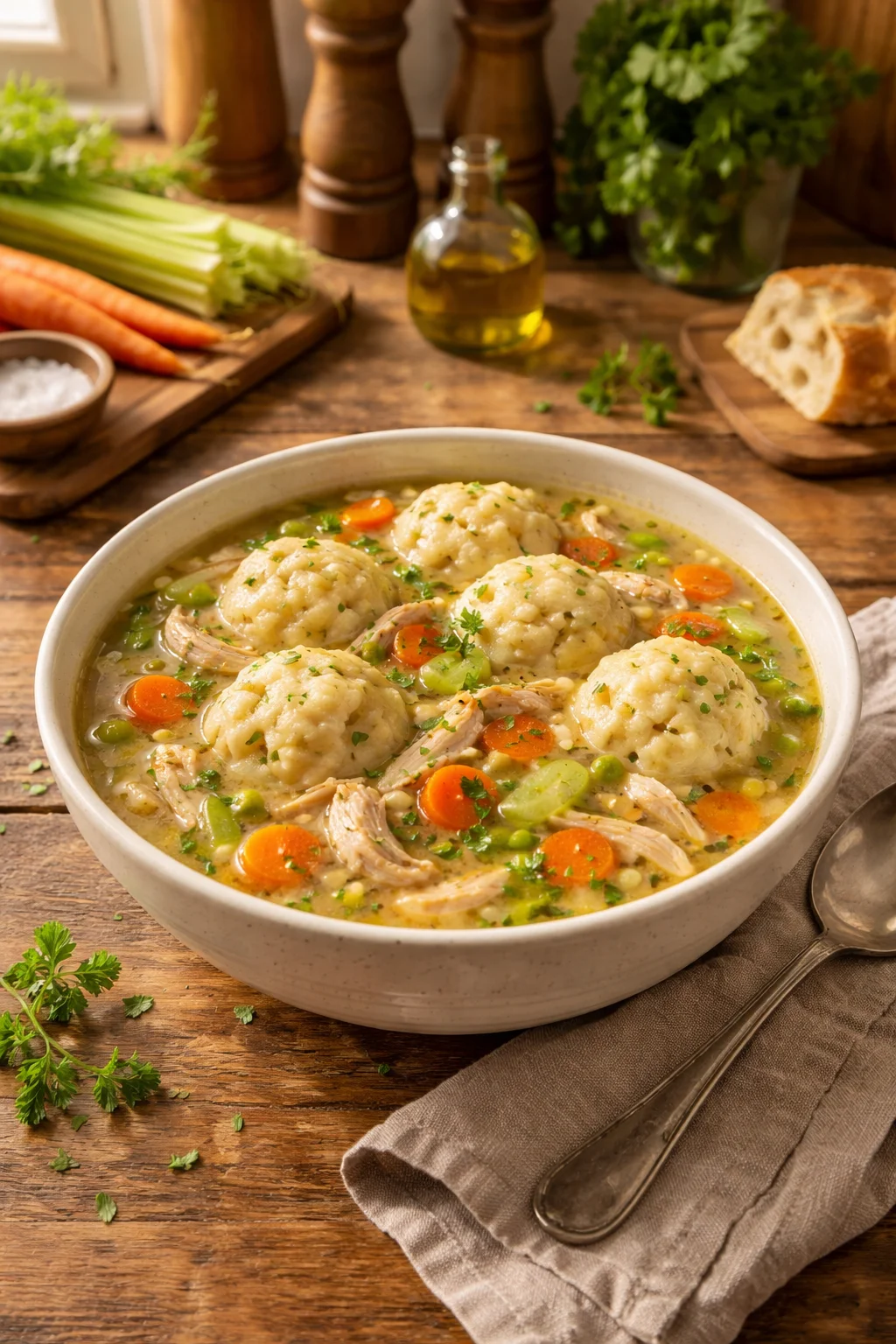 CRACKER BARREL-STYLE CHICKEN & DUMPLINGS