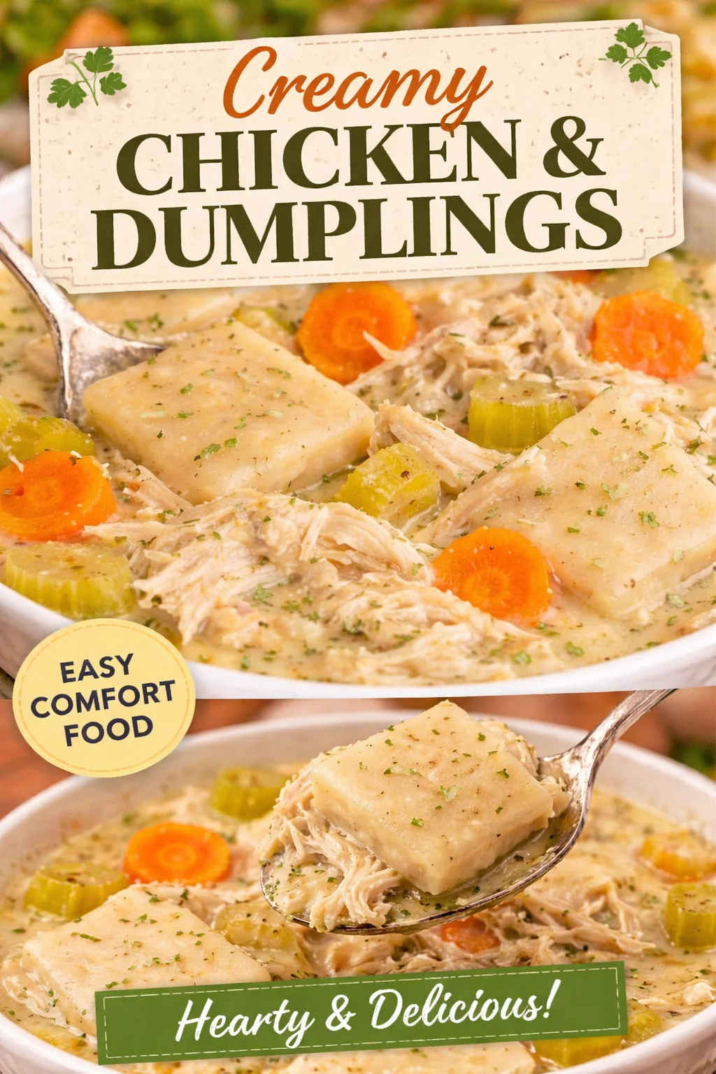 CRACKER BARREL-STYLE CHICKEN & DUMPLINGS