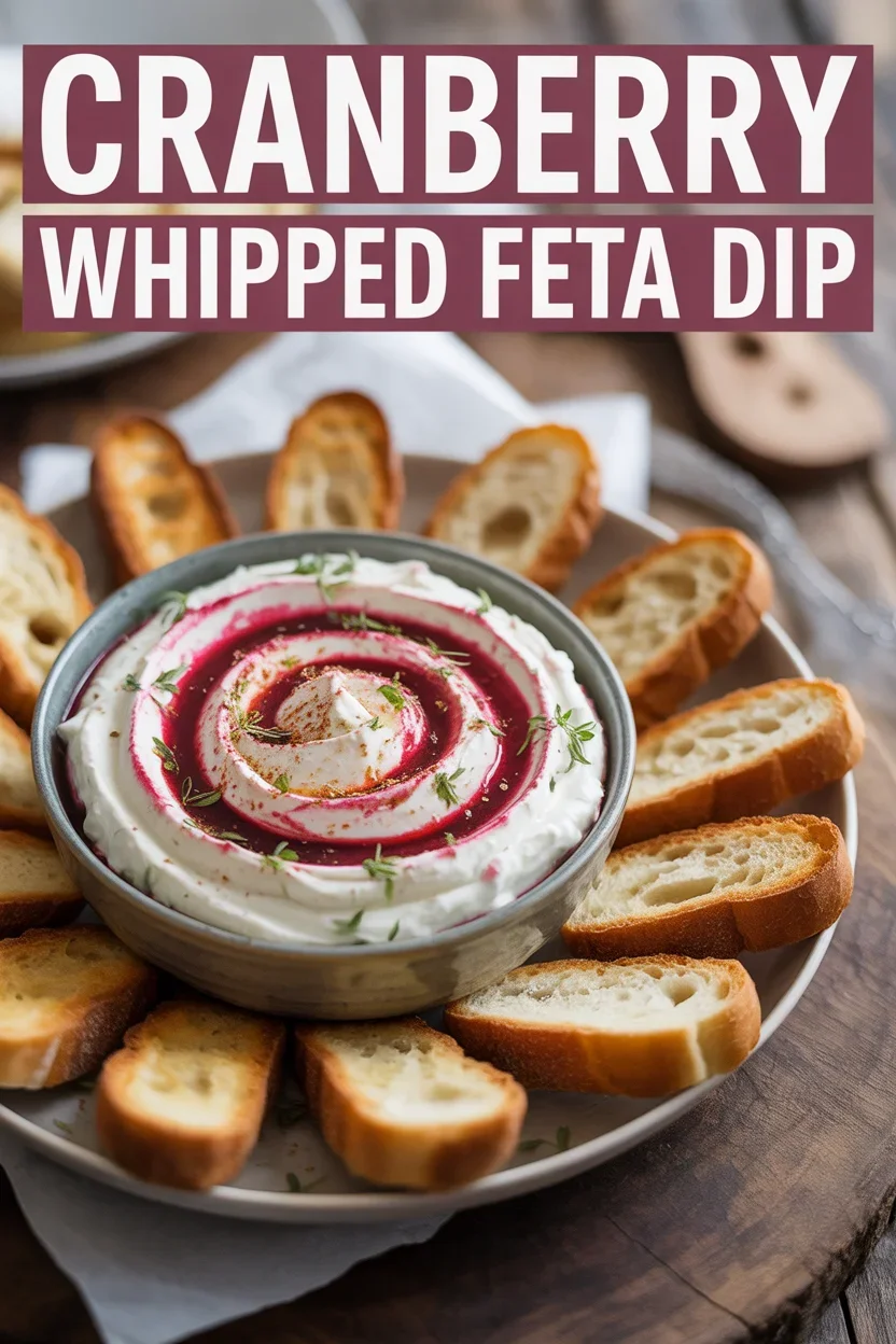 Cranberry Whipped Feta Dip
