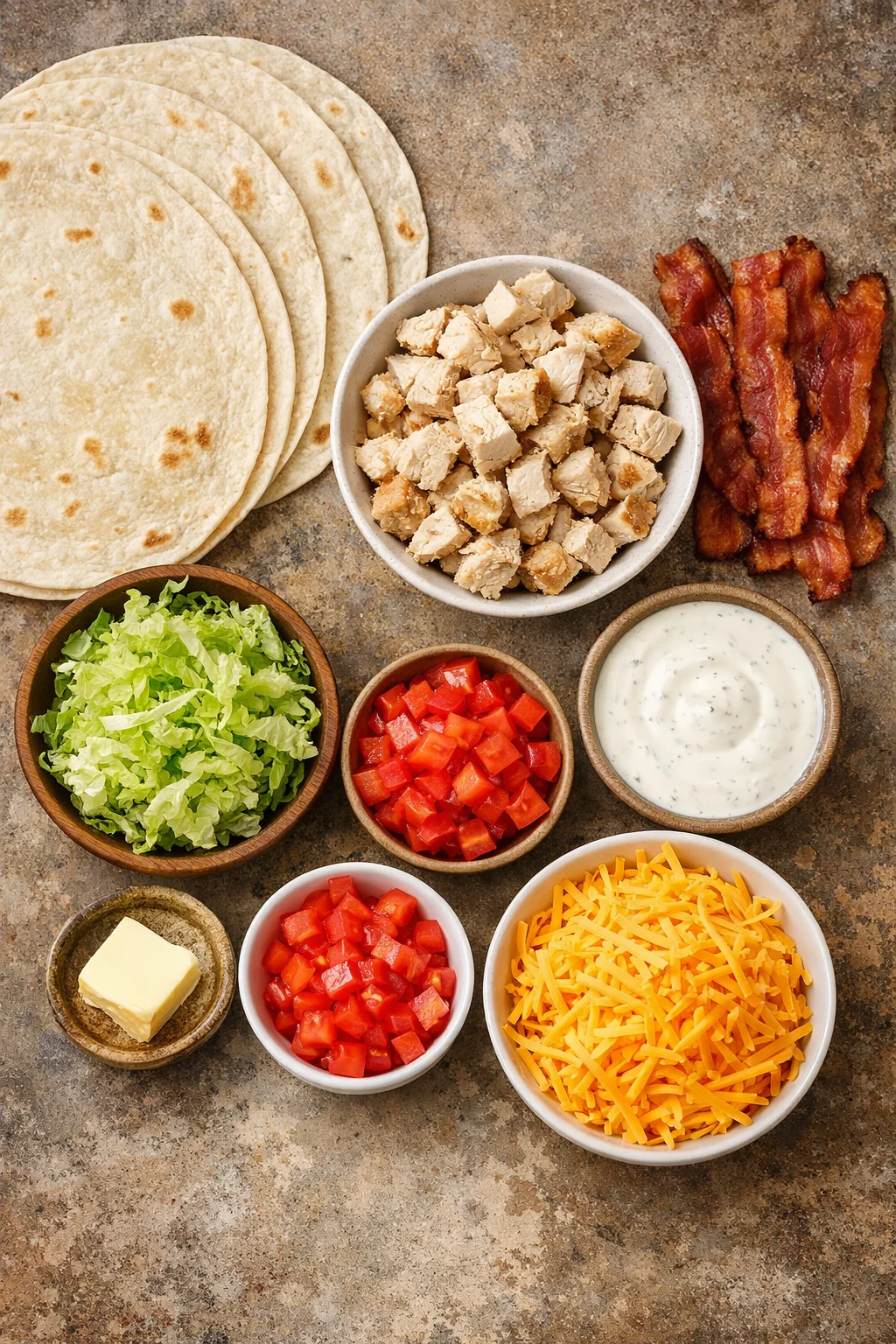 Crispy Chicken Bacon Ranch Wrap