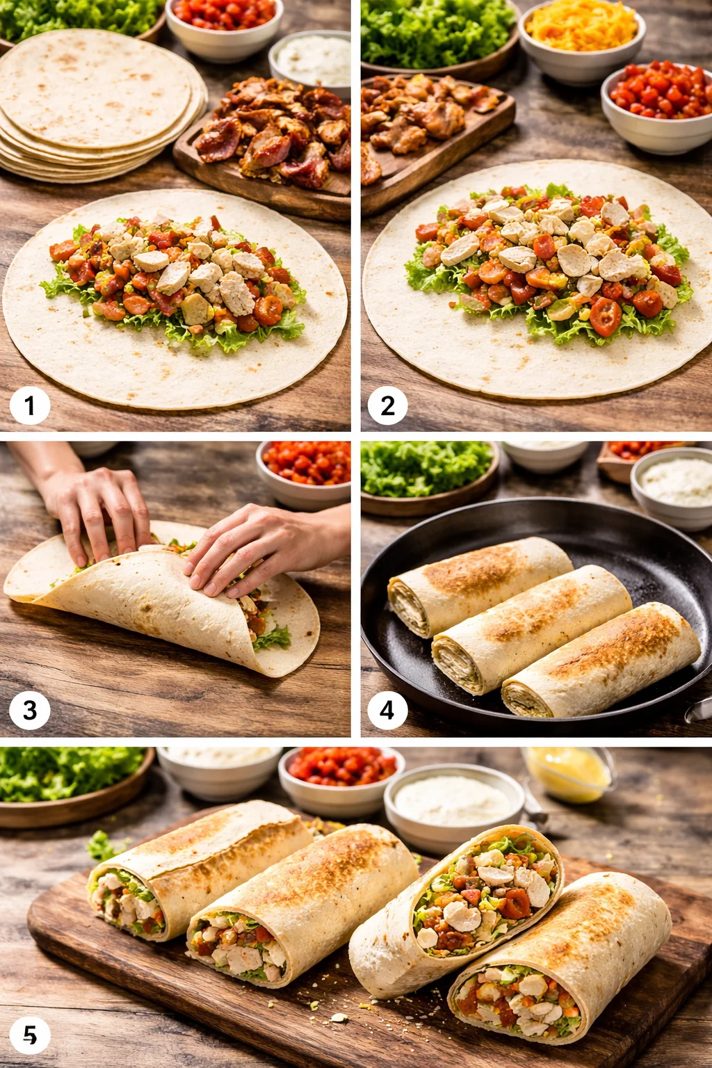 Crispy Chicken Bacon Ranch Wrap