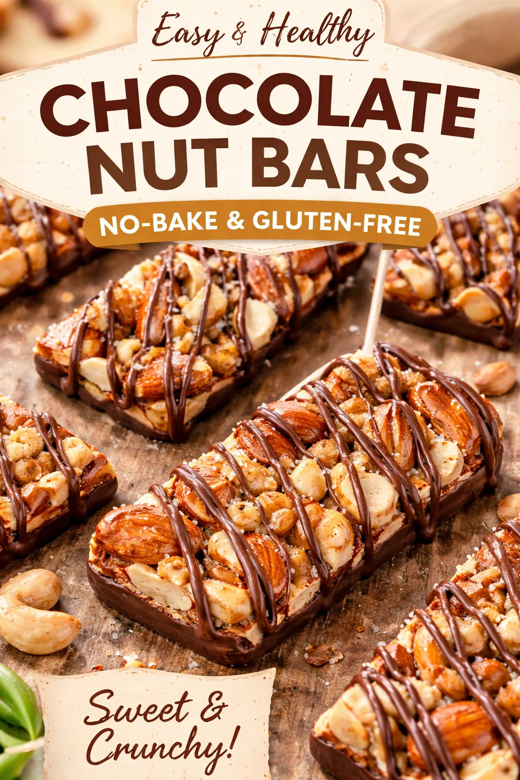 Dark Chocolate Sea Salt Nut Bars