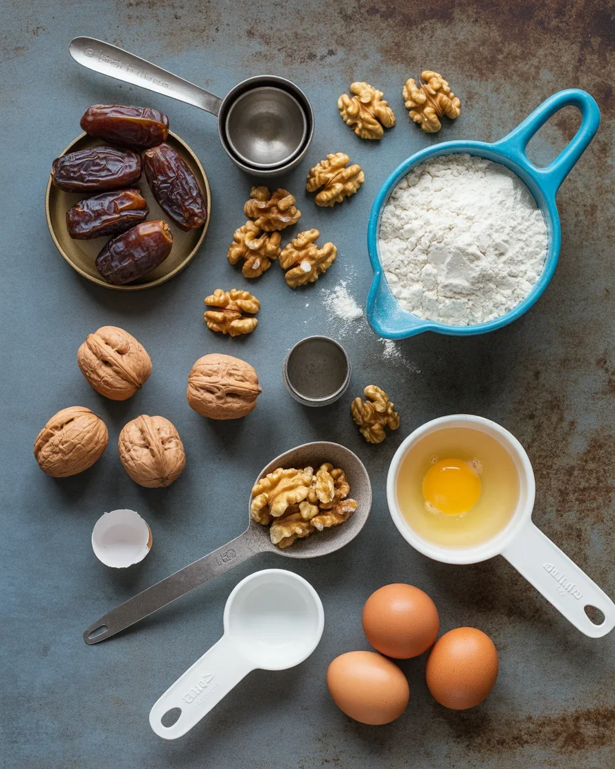 Date Coffee Loaf Cake with Walnuts and Rich Espresso Glaze