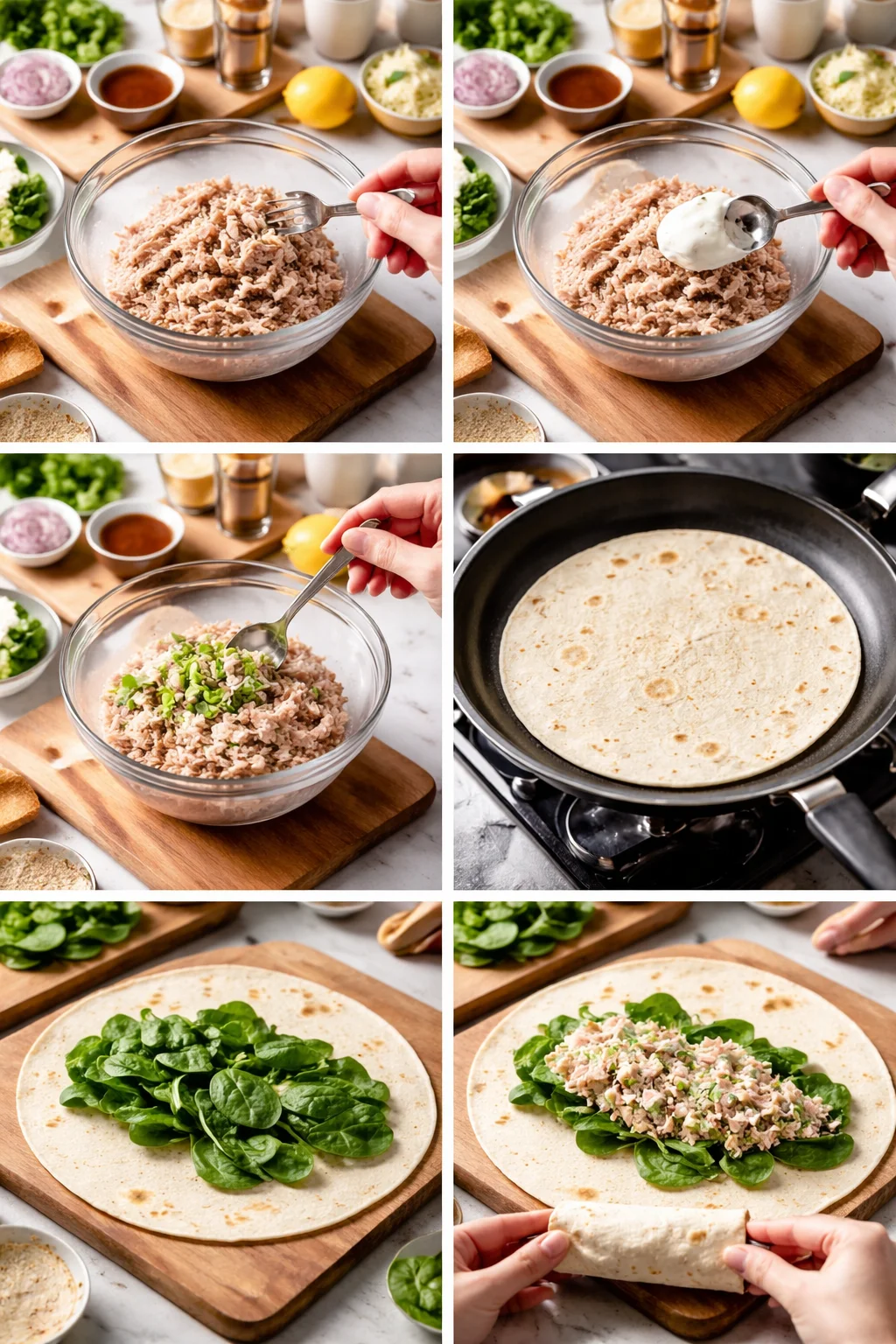 delicious and healthy tuna melt wrap