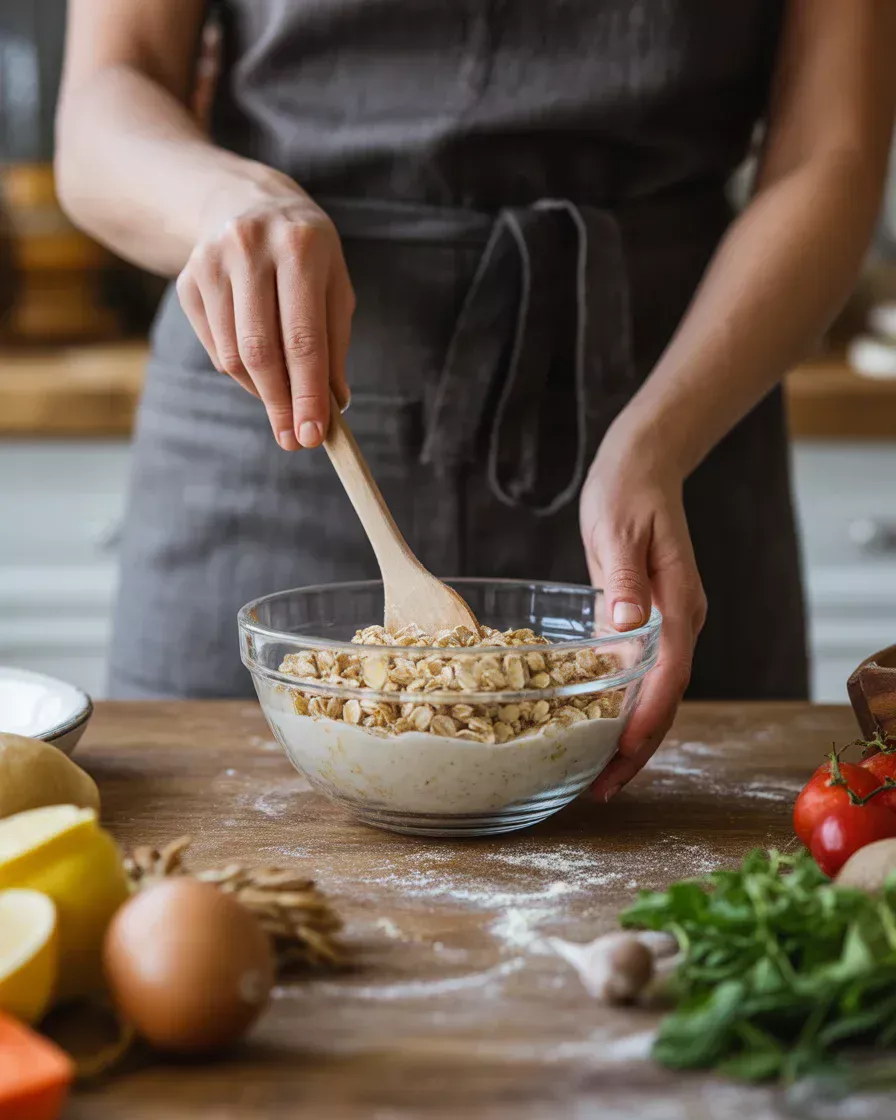 Baked Oatmeal with Blueberries and Bananas