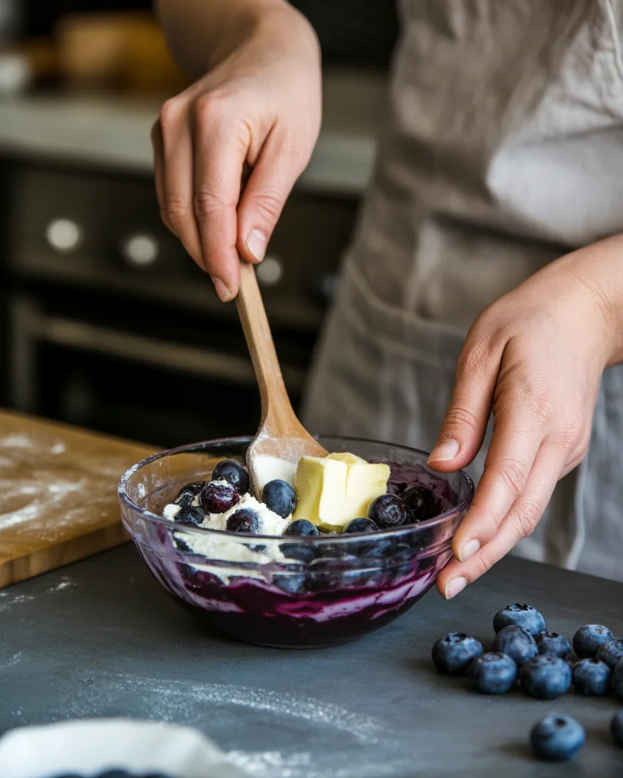 4-Ingredient Blueberry Dump Cake