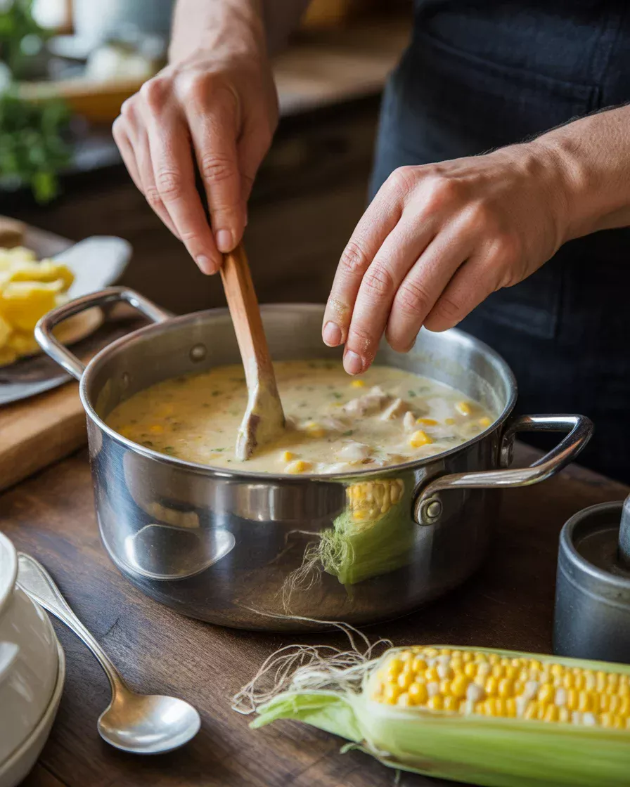 Deliciously Easy Creamy Chicken Corn Chowder Recipe