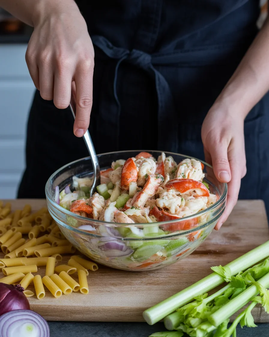 Deliciously Simple Lobster Roll Pasta Salad